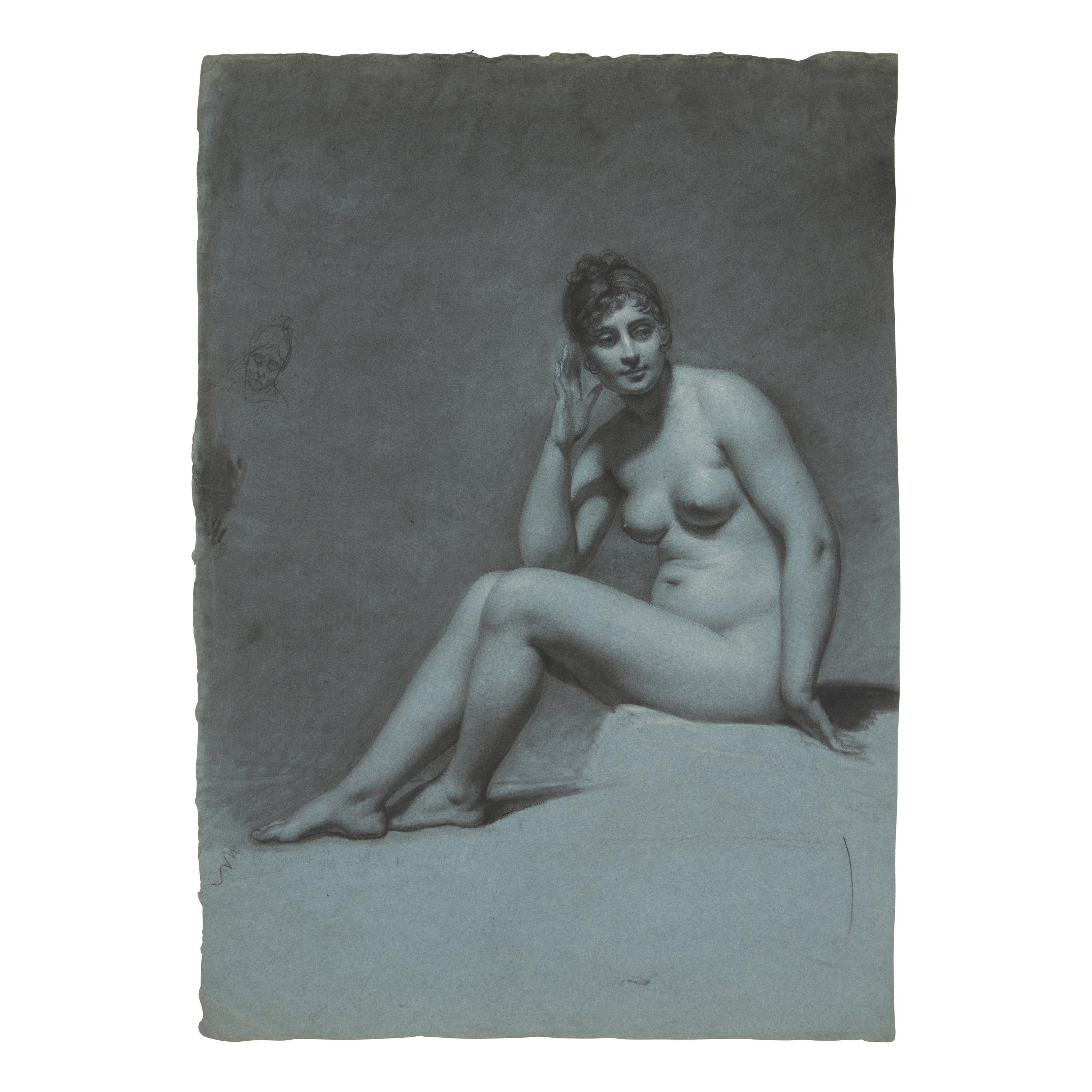 Pauline Auzou (French, 1775-1835) — A Seated Female Nude