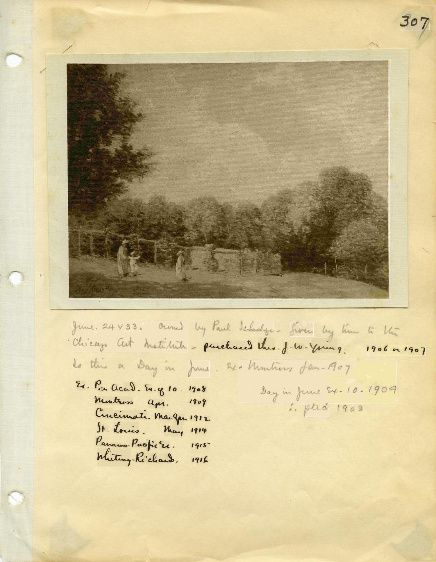 Day in June , c. 1903