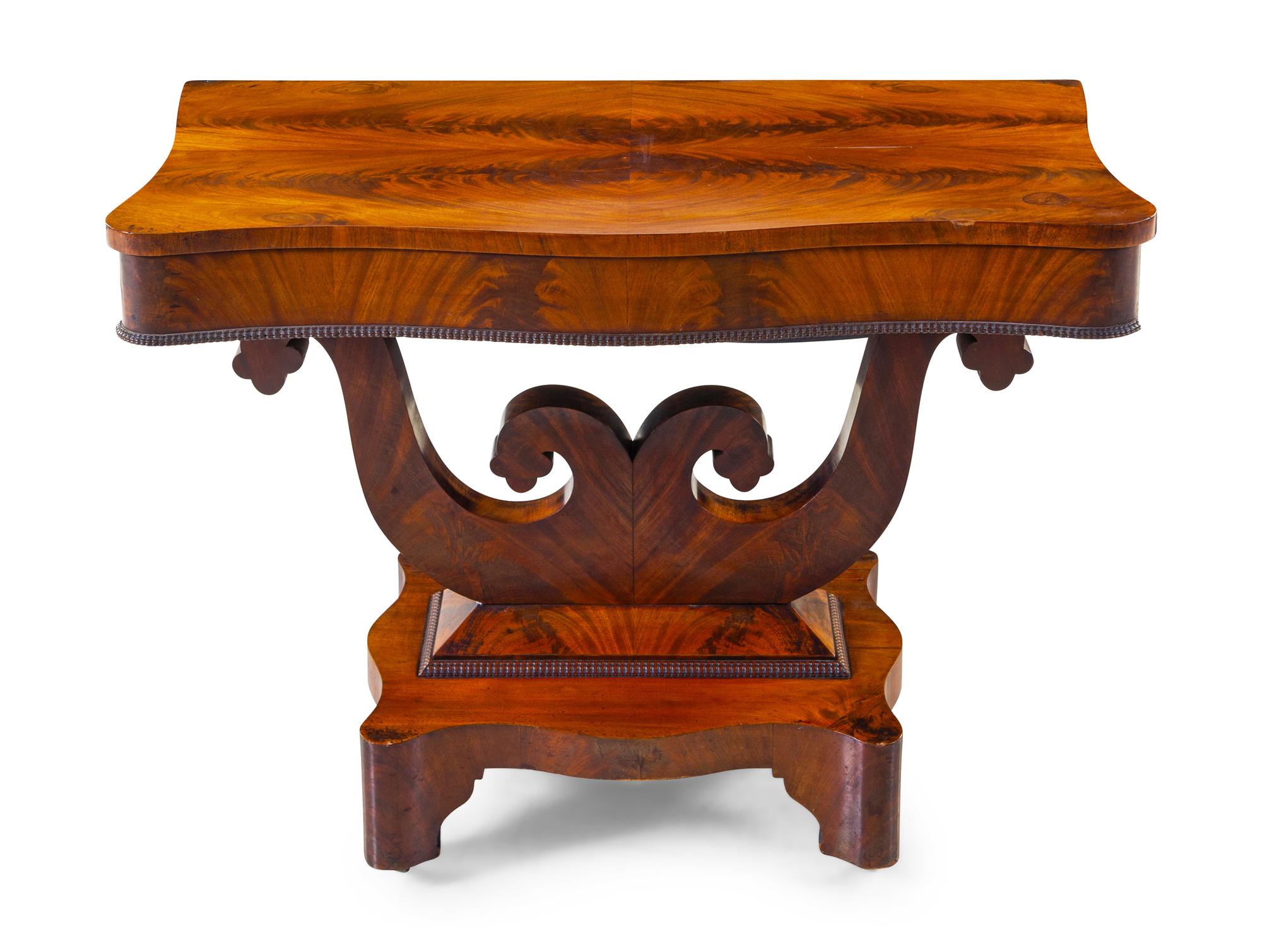 An American Empire Mahogany Table