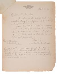 [NATIVE AMERICAN]. Archive of documents related to lawyer Daniel B. Henderson and his legal representation of various bands of Chippewa Indians.