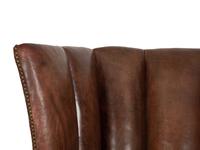 A George III Style Pleather Upholstered Wing Chair