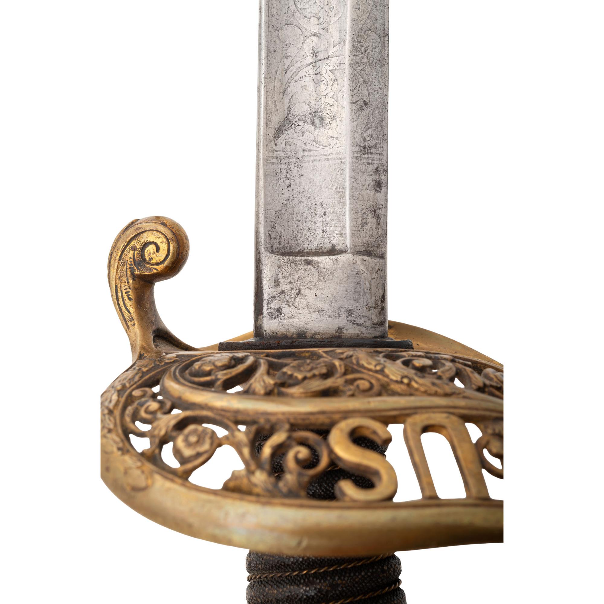 Ames Model 1850 Staff & Field Officers Sword Presented to Major W.G. Bartholomew 27th Mass Infantry - Twice POW & WIA with Two CDV's