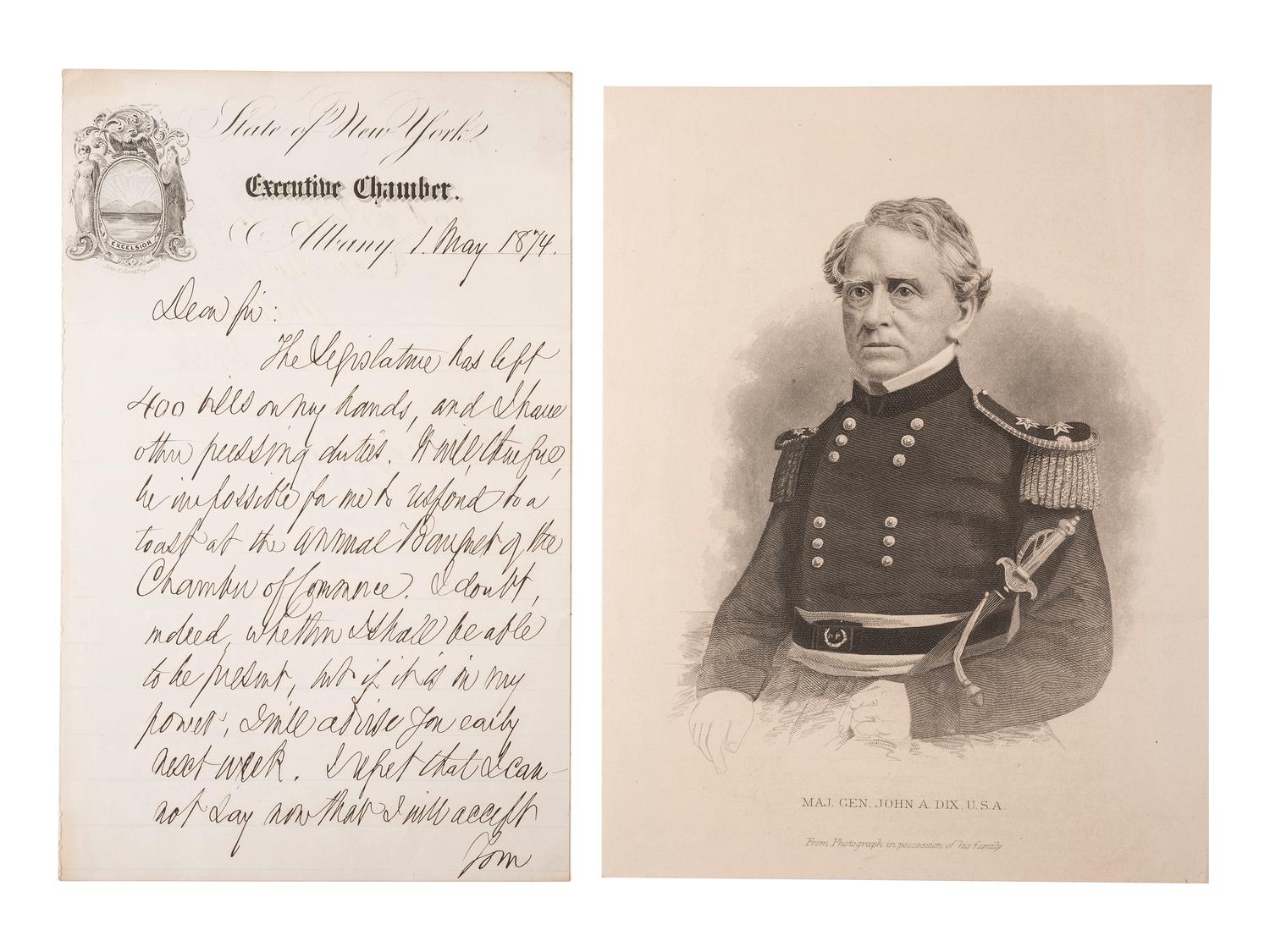 [CIVIL WAR]. Autographs from Civil War soldiers incl. Generals SHERMAN, MCCLELLAN, and BUTLER.