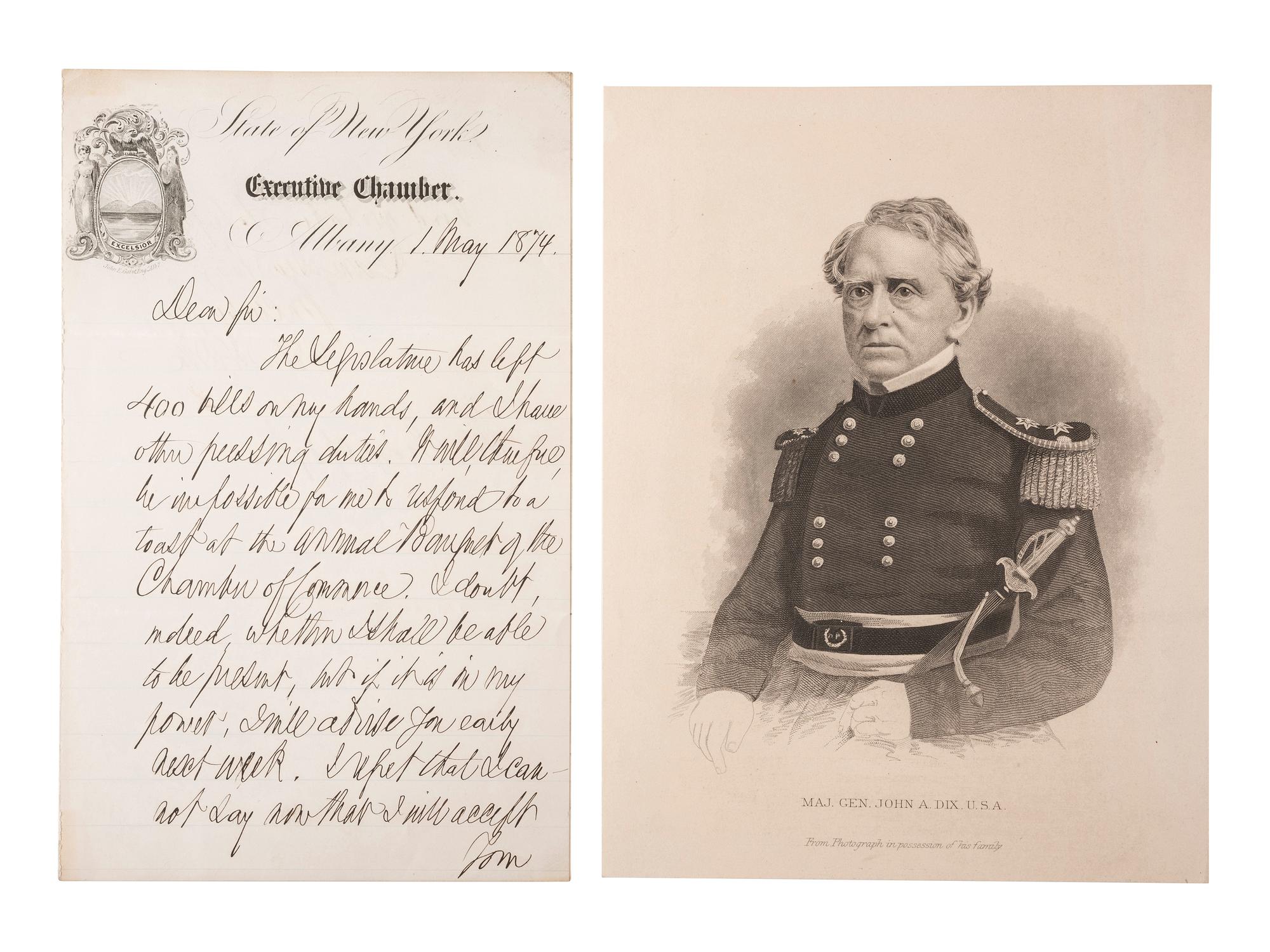 [CIVIL WAR]. Autographs from Civil War soldiers incl. Generals SHERMAN, MCCLELLAN, and BUTLER.