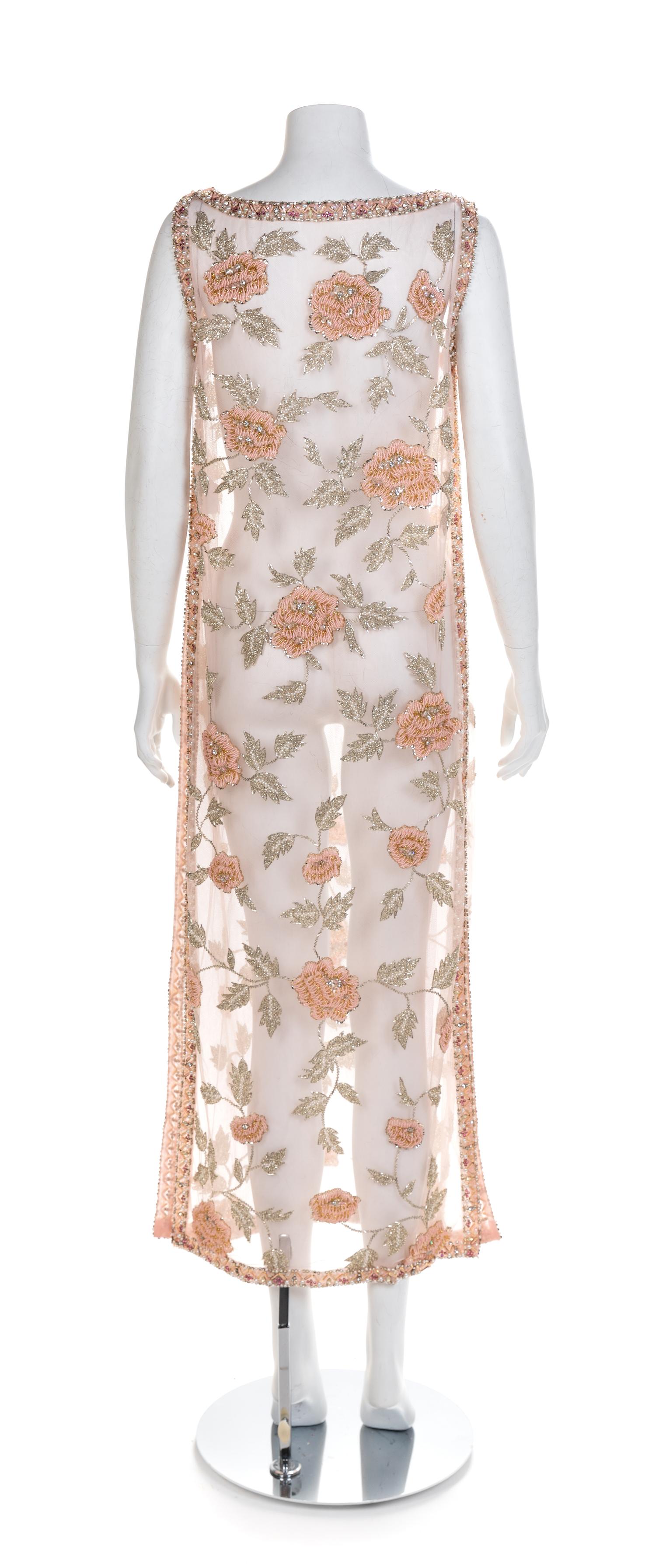 Two Vintage Sheer Dresses, 1960s Robe size label: Medium