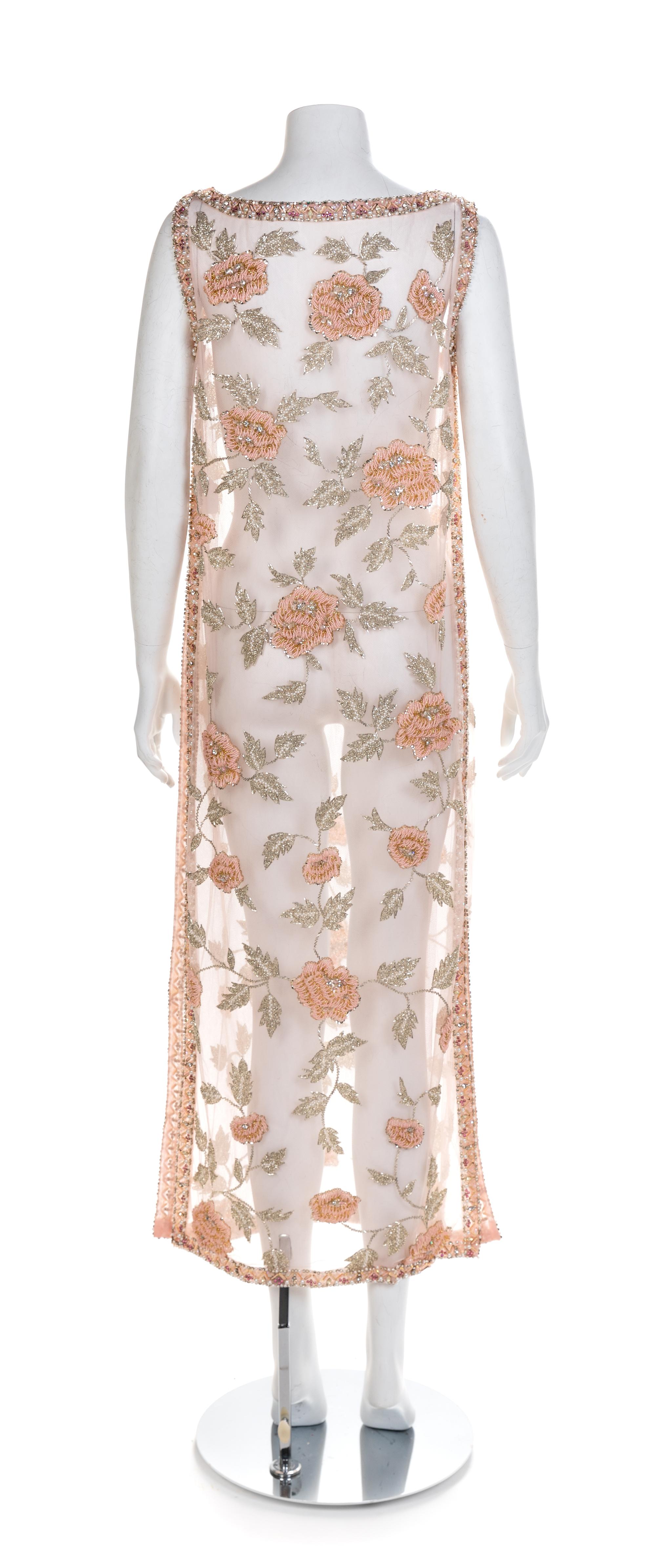 Two Vintage Sheer Dresses, 1960s Robe size label: Medium