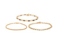 COLLECTION OF YELLOW GOLD BRACELETS