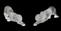 A Pair of Lalique Zelia Panther Sculptures