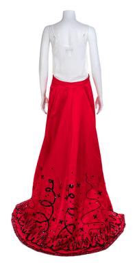 Two Fabrice Open Front Skirts, 1990-2000s No size label