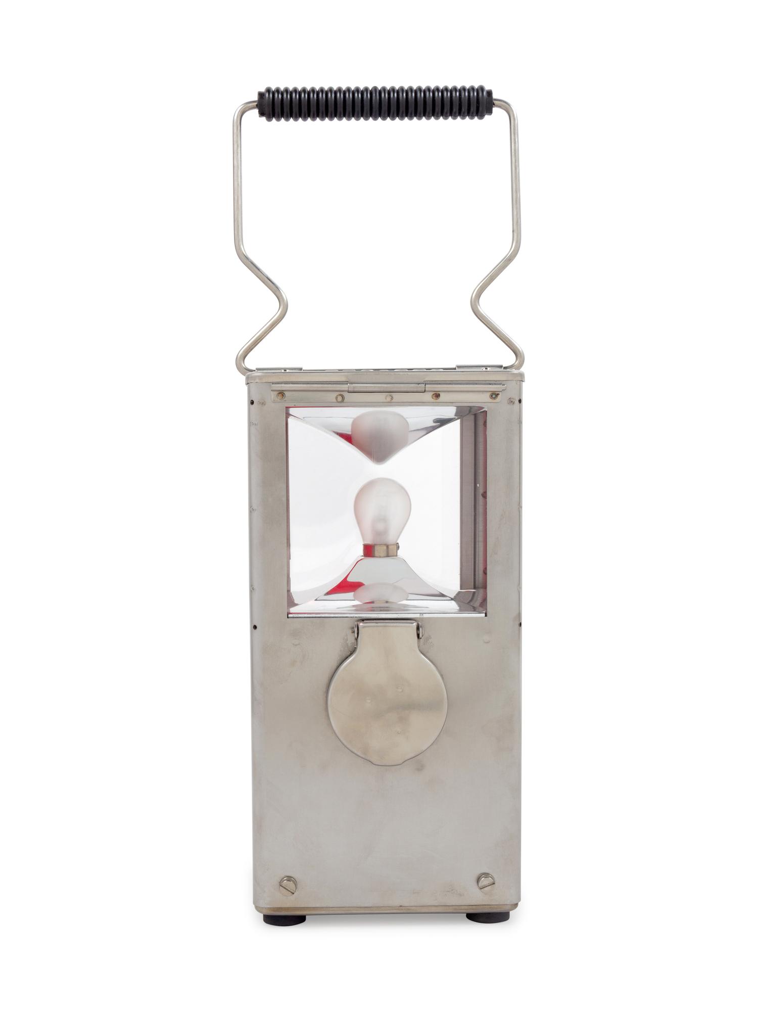 A Swiss Chromed Metal SBB/CFF Railroad Hand-Held Lantern