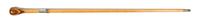An English Silver Mounted Parquetry Walking Stick, M. Jacons & Co., Height overall 36 3/4 inches.