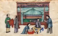 A Group of Twelve Chinese Export Pith Paintings