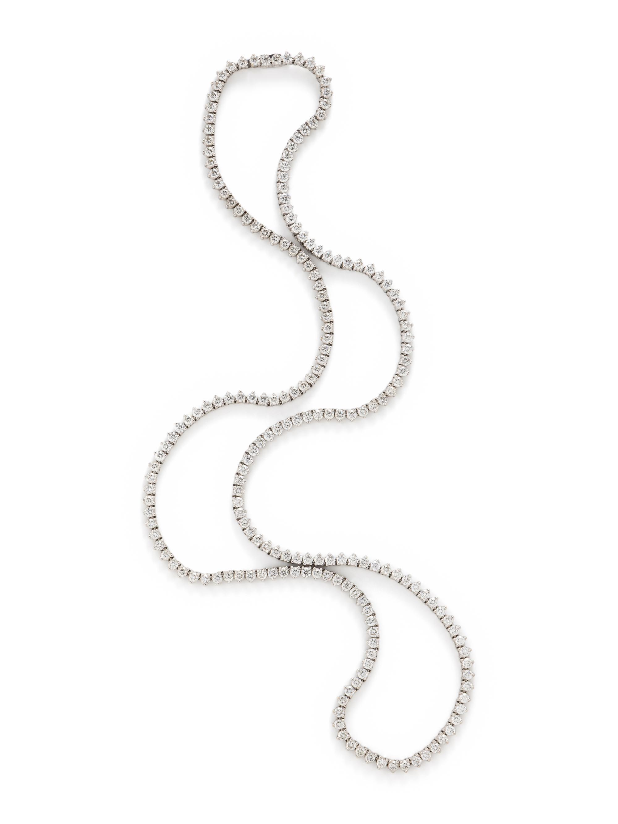 ROBERTO COIN, DIAMOND LINE NECKLACE