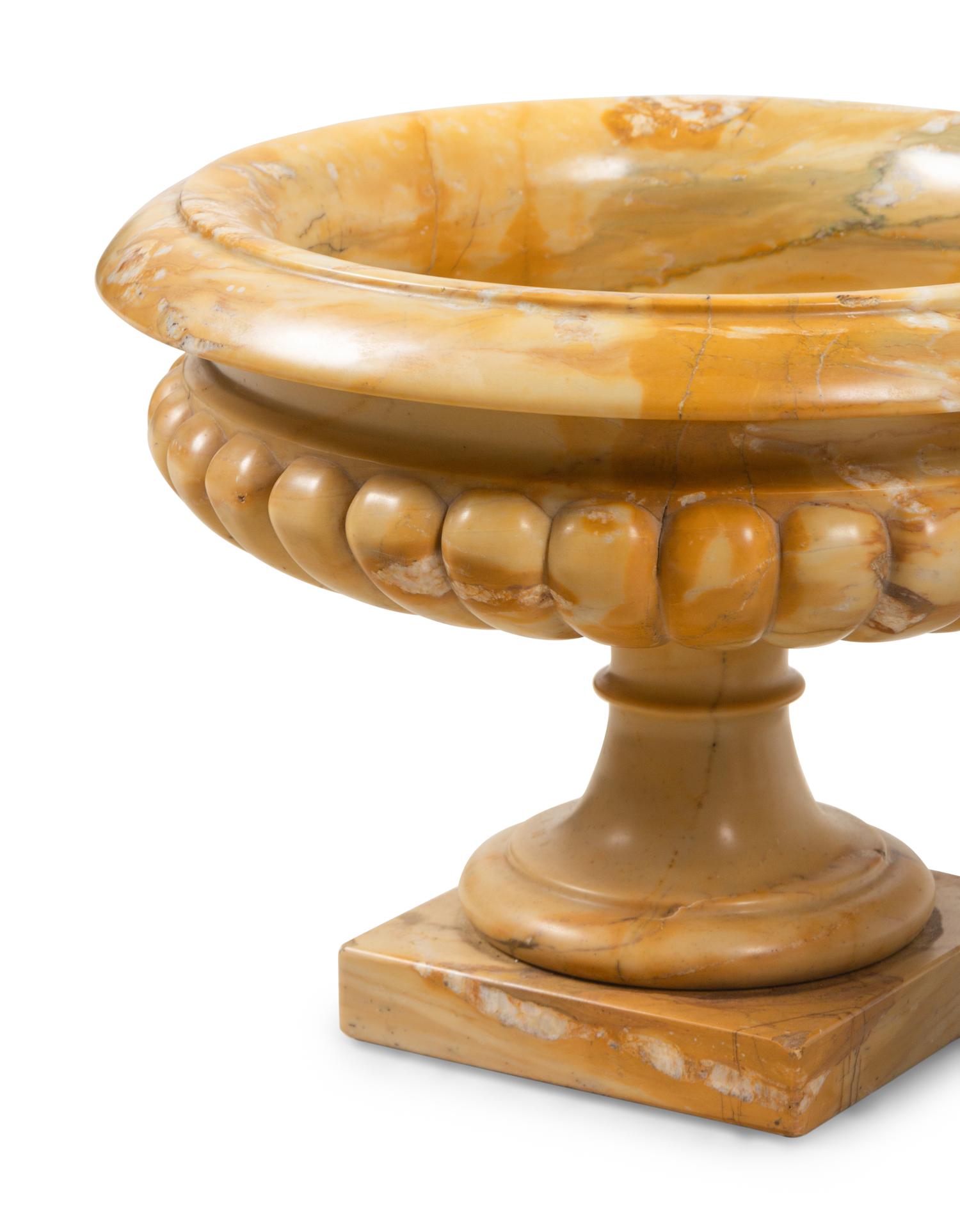 A Pair of Neoclassical Style Marble Urns