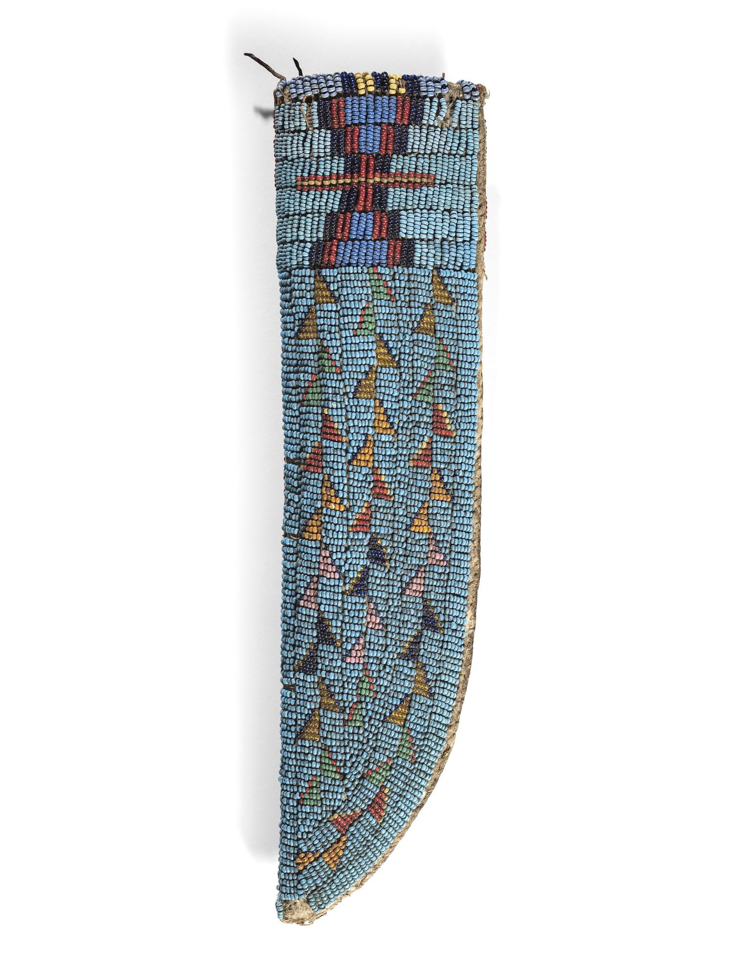 Cheyenne Beaded Hide Knife Sheath