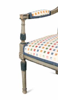 A Directoire Style Painted Settee
