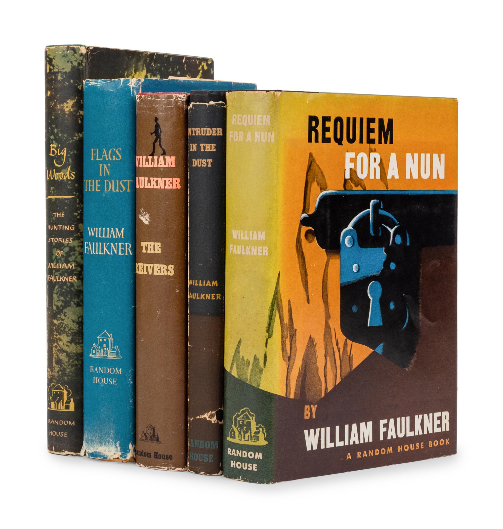 FAULKNER, William (1897-1962). A group of 5 FIRST EDITIONS, comprising: