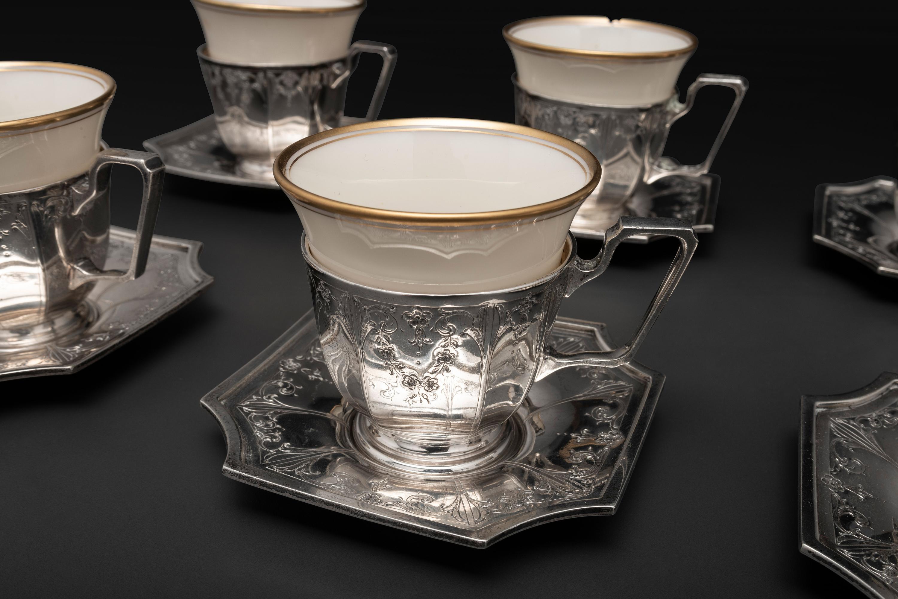 An American Silver Demitasse Service