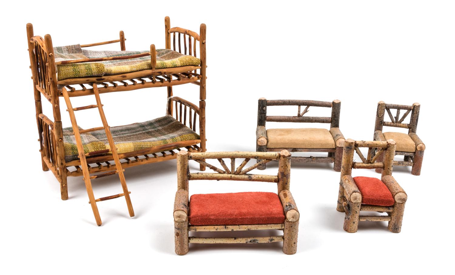 A Group of Seven Southwestern Style Furniture Articles