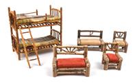 A Group of Seven Southwestern Style Furniture Articles