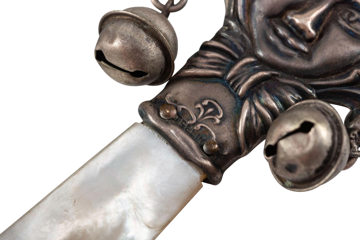 Five Silver Rattle Whistles