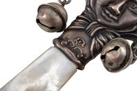 Five Silver Rattle Whistles