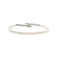 DIAMOND, EMERALD, AND PEARL BRACELET