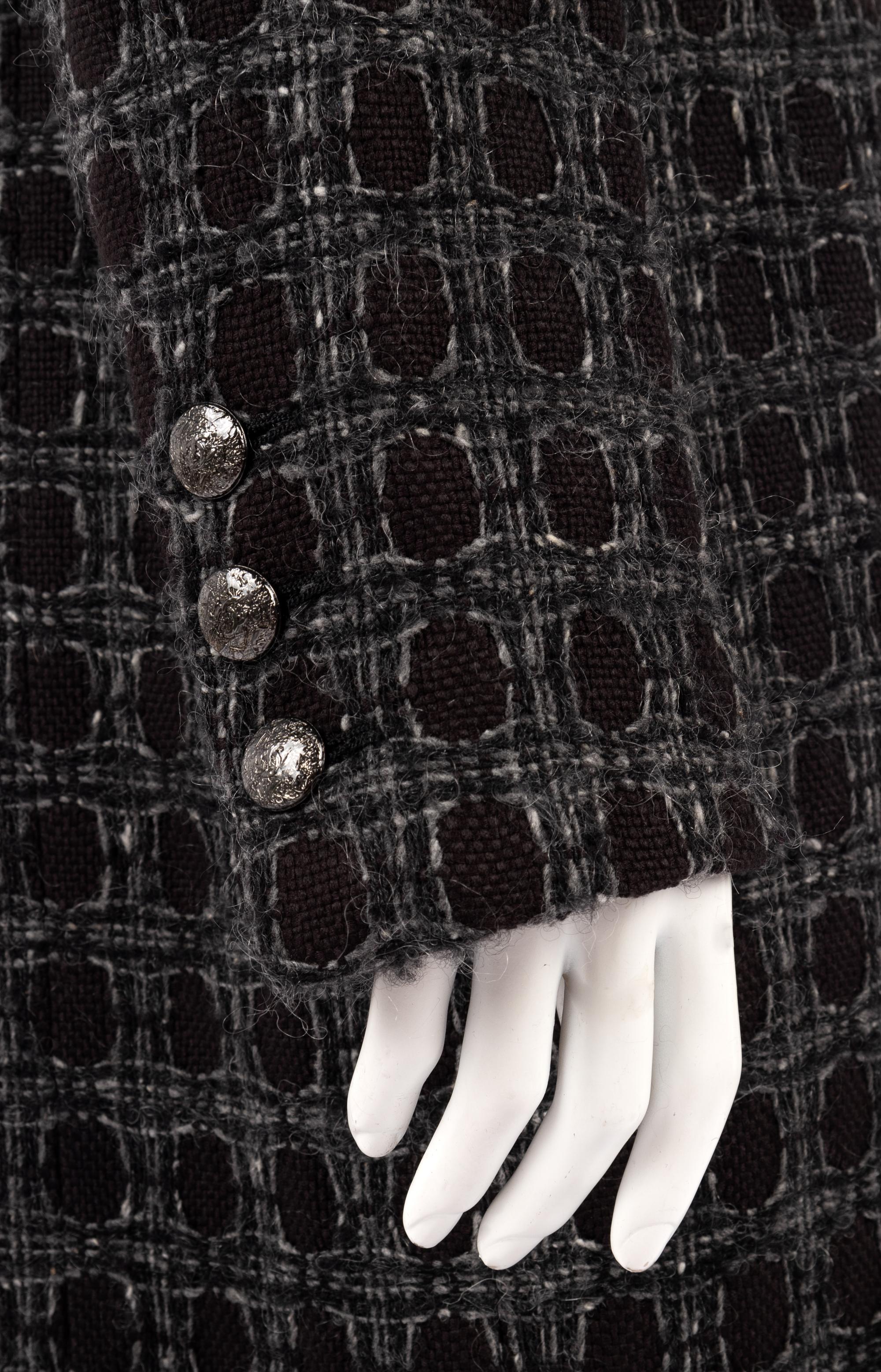 Chanel Figured Tweed Coat, Fall 2014