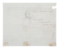 [SLAVERY & ABOLITION]. A group of two letters signed by prominent abolitionists, including one by Gerrit Smith (1797-1874) and another signed by Owen Lovejoy (1811-1864).