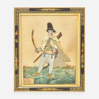 A set of six English dressed portraits of Eastern European military officers early 20th century