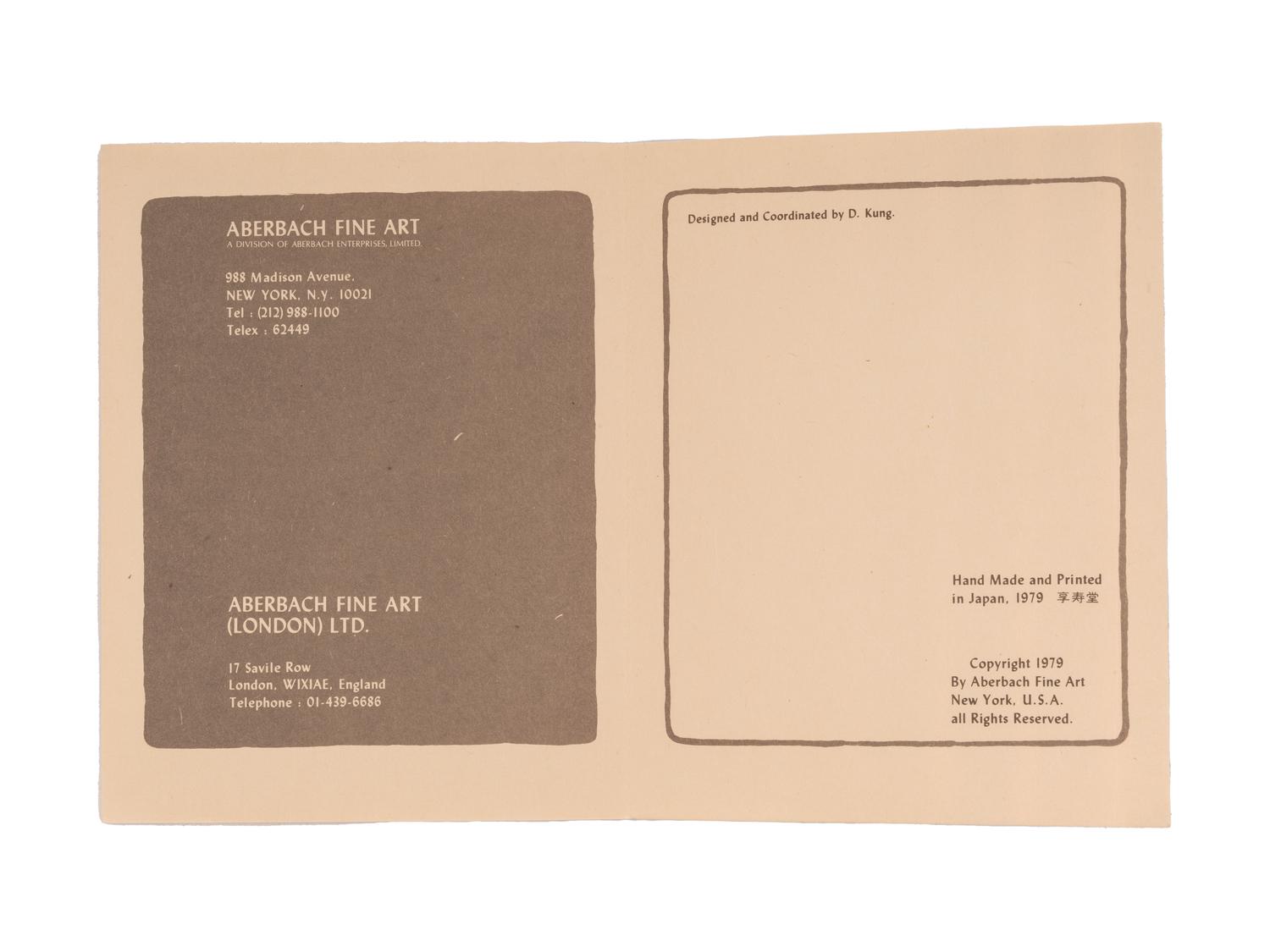 Portraits of the Brave Heart People. New York: Aberbach Fine Art, 1979.