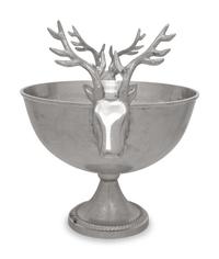 Three Stag-Theme Cast Metal Bottle Coolers
