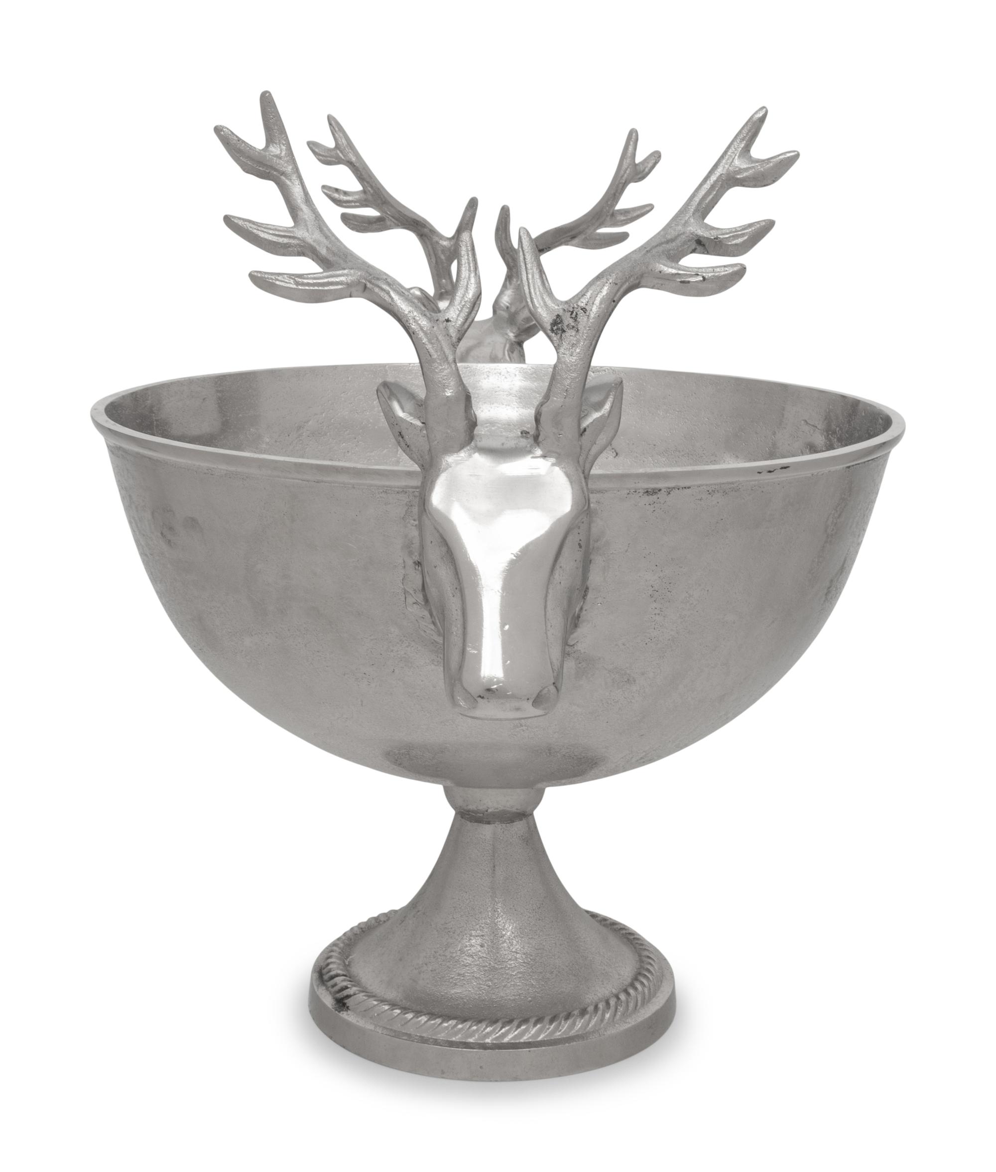 Three Stag-Theme Cast Metal Bottle Coolers