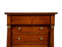 An Empire Gilt Bronze Mounted Walnut Diminutive Six-Drawer Chest — EARLY 19TH CENTURY