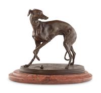 Three French Bronze Figures of Dogs