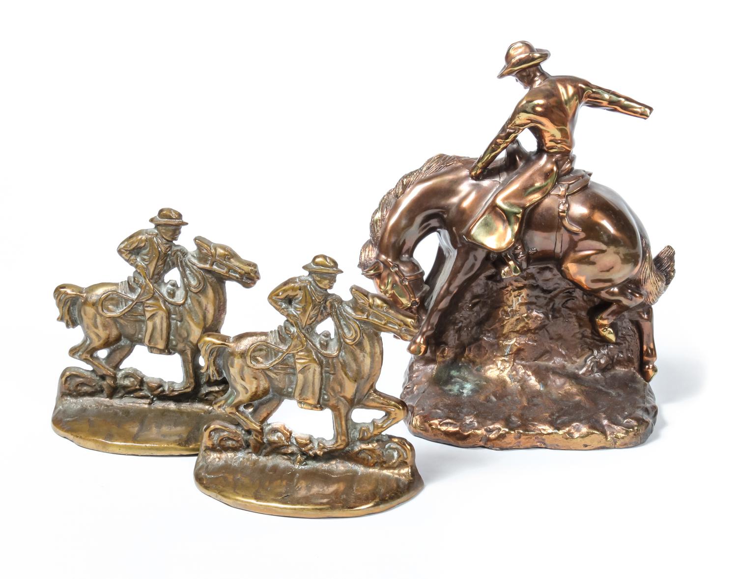 Group of Western Style Decorative Items Height of largest 16 1/2 inches