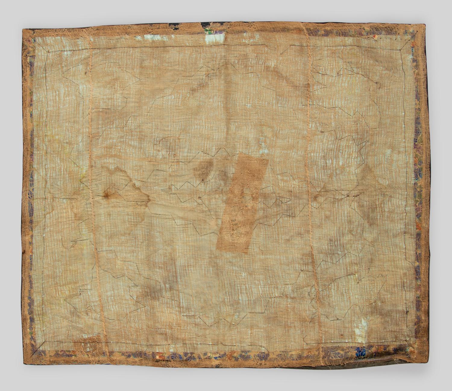 An Embroidered and Kesi Woven Silk Panel