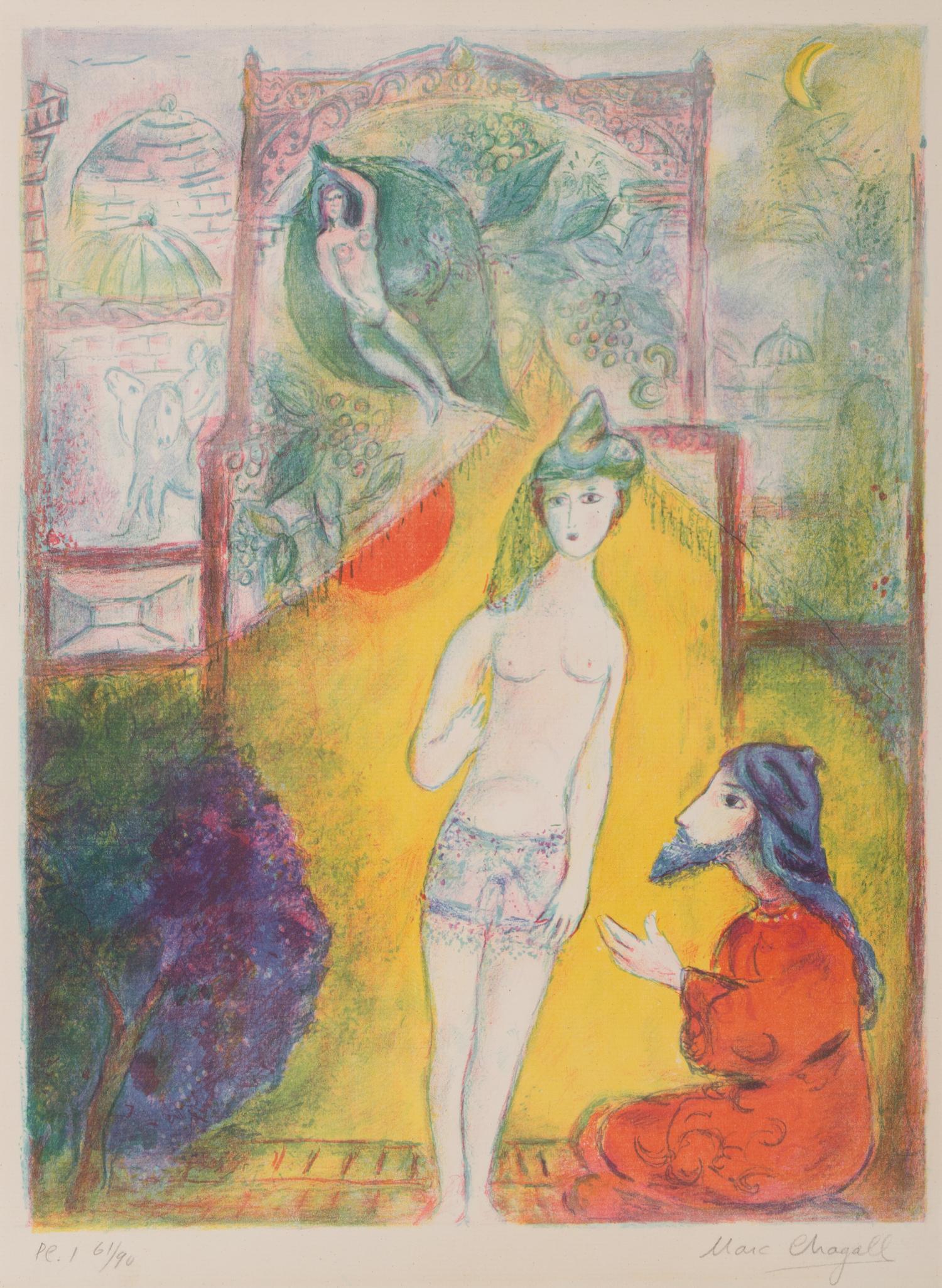 Plate 1 from Four Tales from the Arabian Nights , 1948