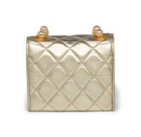 Chanel Mini Bag in Quilted Lambskin with Faux Pearl Strap