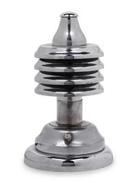 A Chromed Metal Ship's Deck Table Lamp