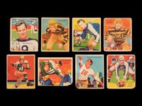 A Group of 1935 National Chicle Football Stars Cards Including Key Issues