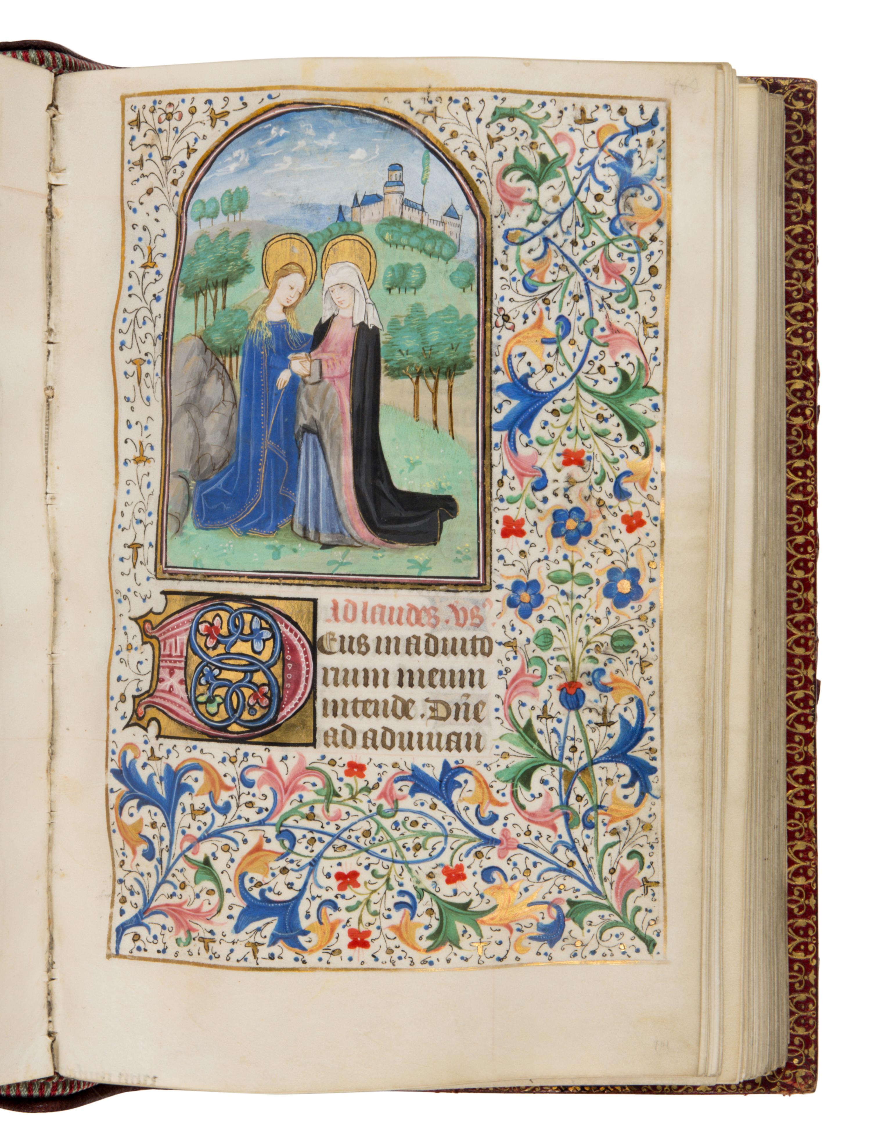 MASTER OF THE LEE HOURS (Ghent and Bruges, active c. 1450-1470) The “de Saulx” Hours, in Latin, illuminated manuscript on parchment [Southern Netherlands, Bruges, c. 1460]
