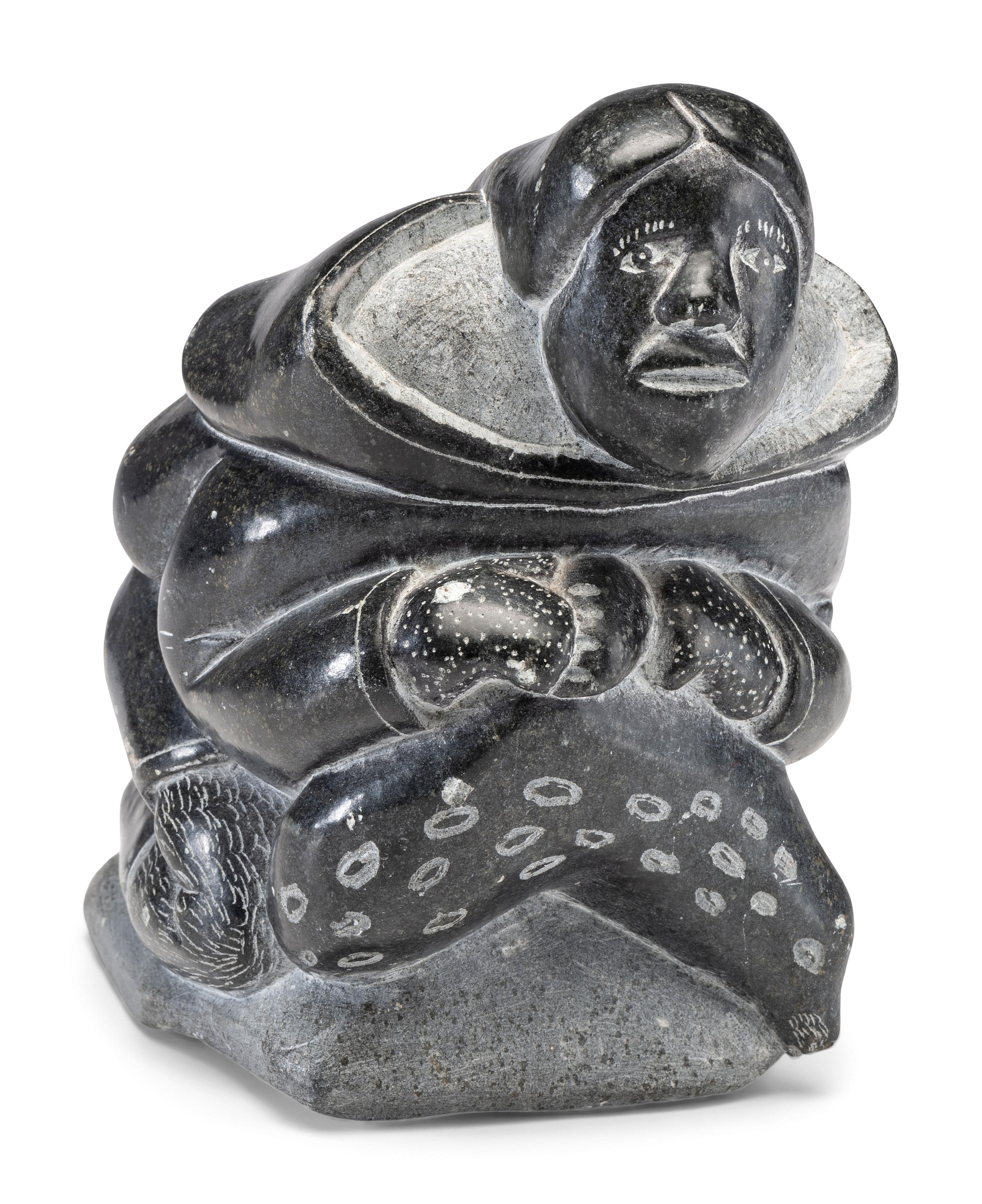 Inuit Figural Soapstone Sculpture