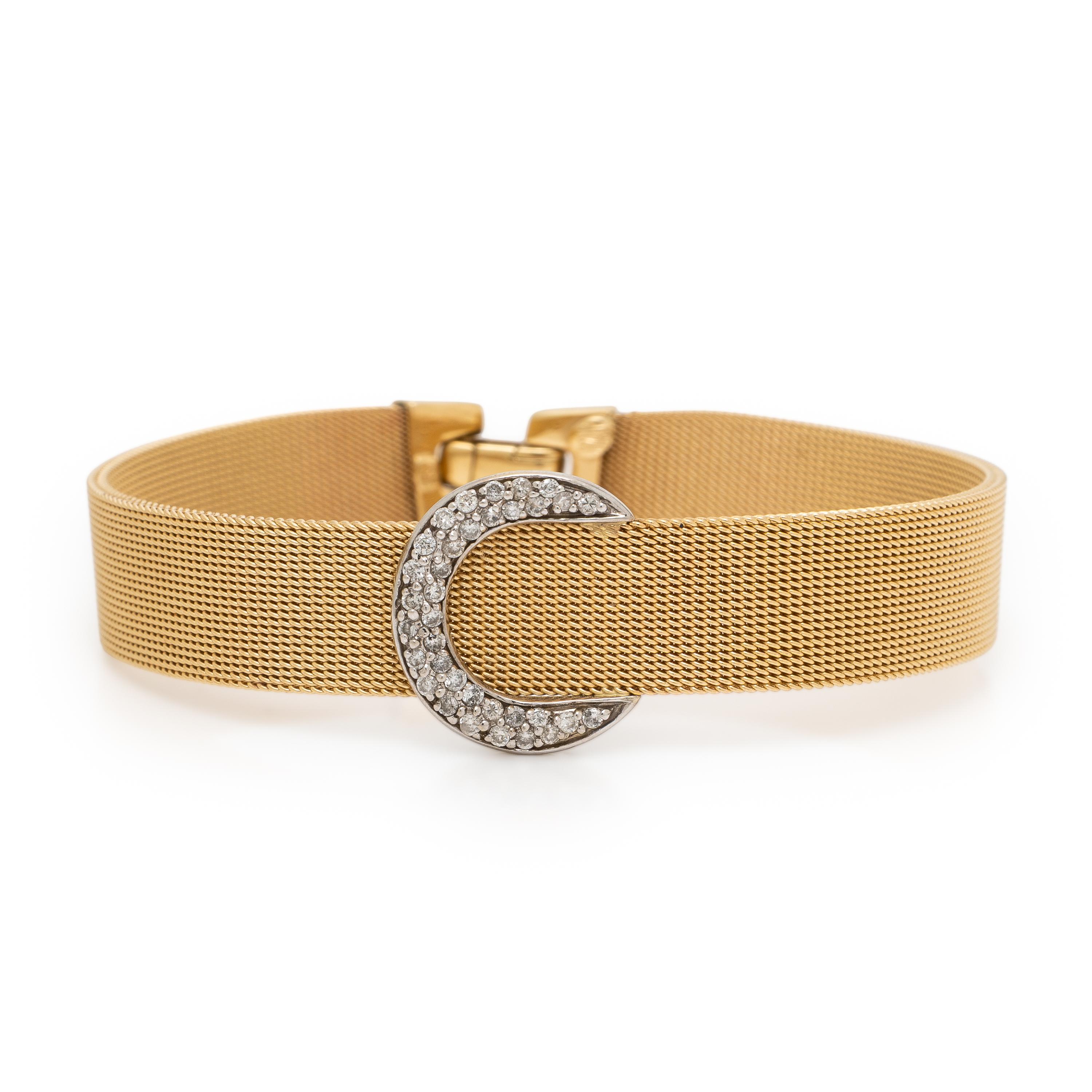Yellow Gold and Diamond Bracelet