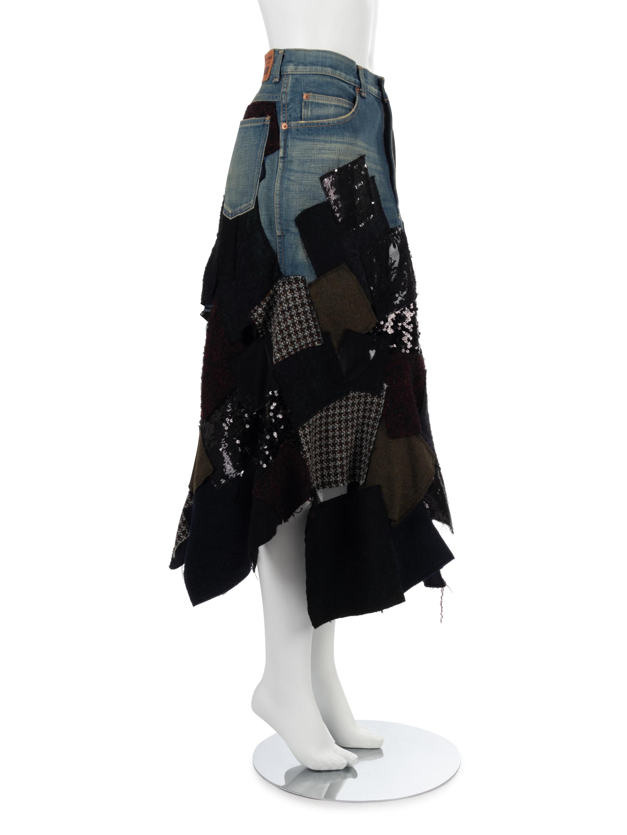 Junya Watanabe Patched Denim Skirt, Fall/Winter 2014