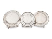 A Group of Silver Plates and Trays