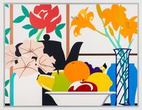 Tom Wesselmann, (American, 1931-2004), Still Life with Petunias, Lilies and Fruit, 1988