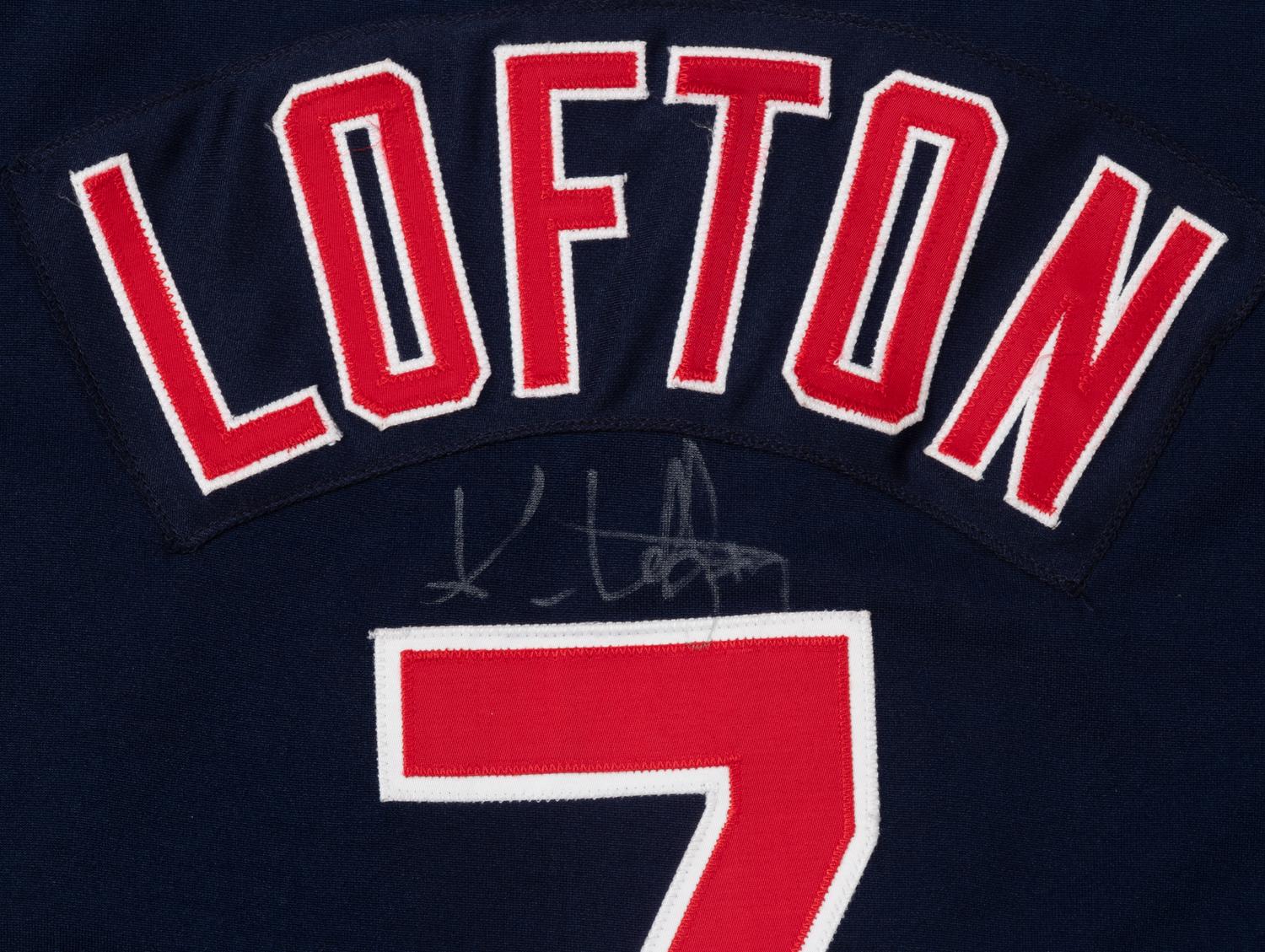 A 2001 Kenny Lofton Cleveland Indians Signed Jersey