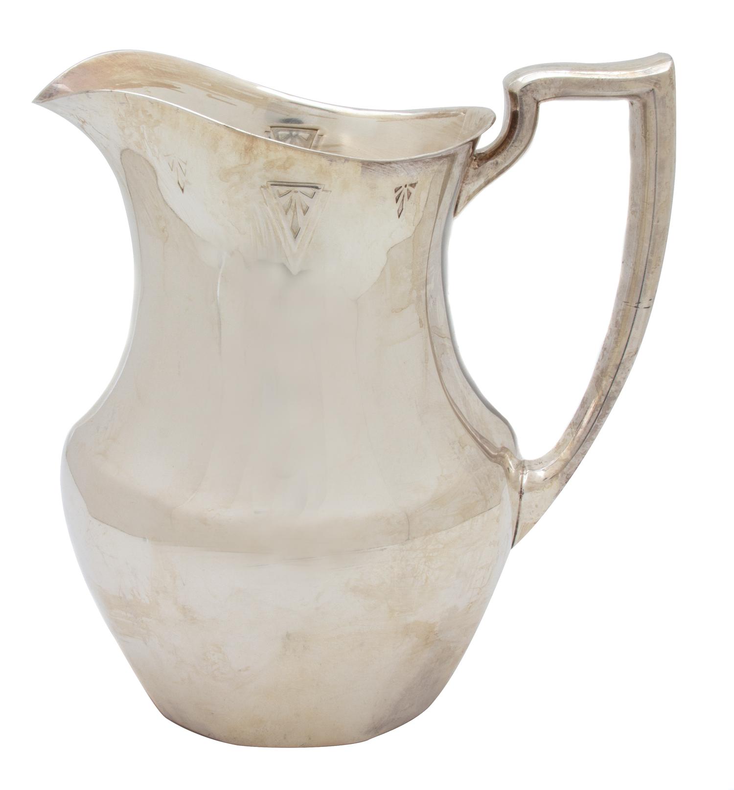 Two Silver-Plate Articles, 20TH CENTURY, comprising a Community Plate pitcher and a Reed & Barton gravy boat with undertray.