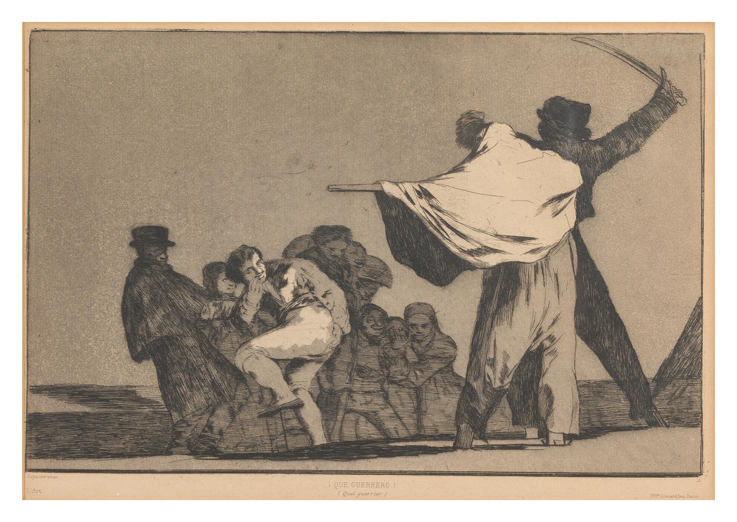Francisco Goya, (Spanish, 1746–1828), Que Guerrero